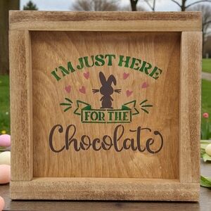 Easter St Patrick Reversible Painted Wood Coffee Bar Sign